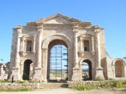 Jordan Jerash Gerash Arch of Hadrian Jordania