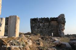 Turkey Pamukalle Hierapolis Nymphaeum by temple