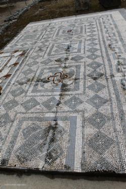 Mosaics found in 1899, at the entrance