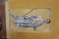 Roman frescoes with Anthropomorphic figures at Villa San Marco Stabia