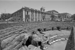 Amfiteatrum Italy Italia Catania Catina ruined site