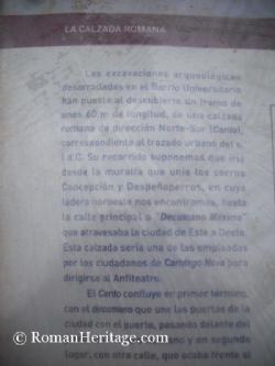 Calle con restos