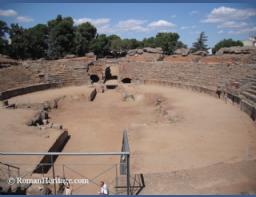 Spain Extremadura Badajoz Merida Amphitheater Anfiteatro -20-.JPG